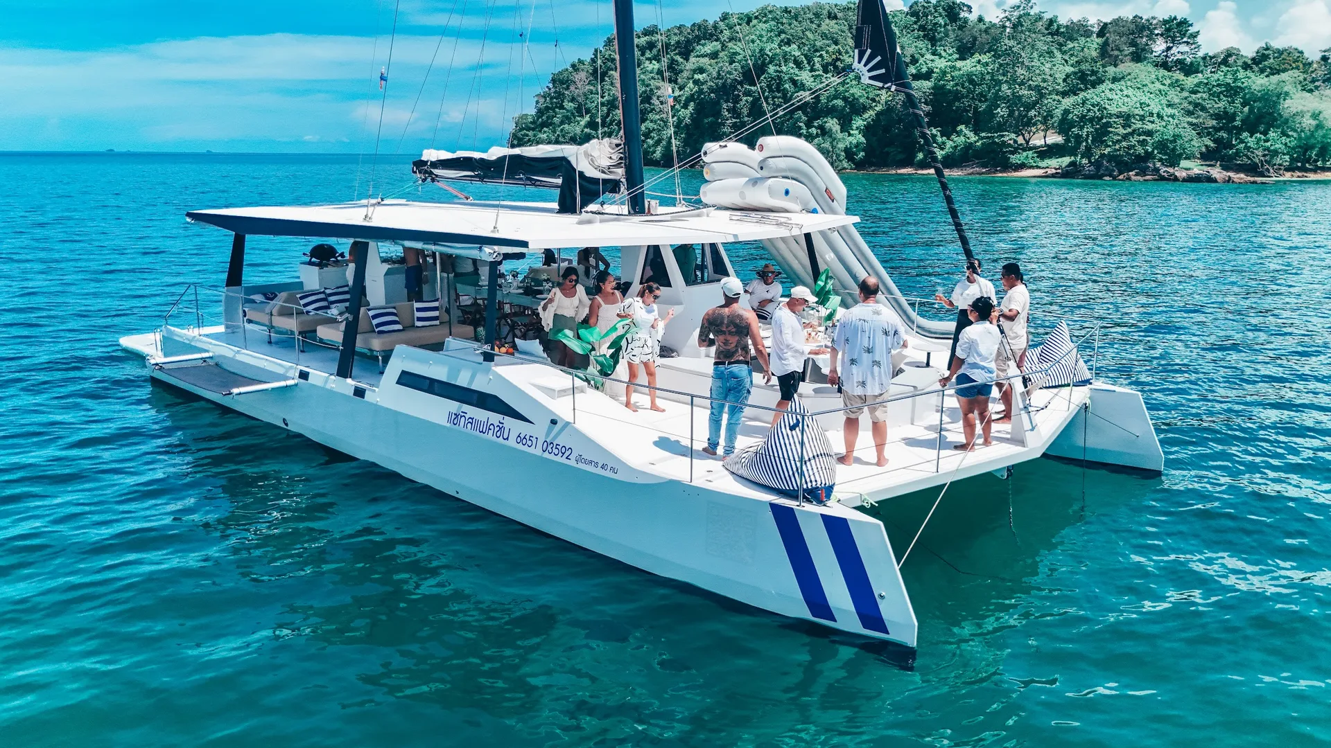 เรือคาตามารัน 55 ฟุต Satisfaction Sailing 12